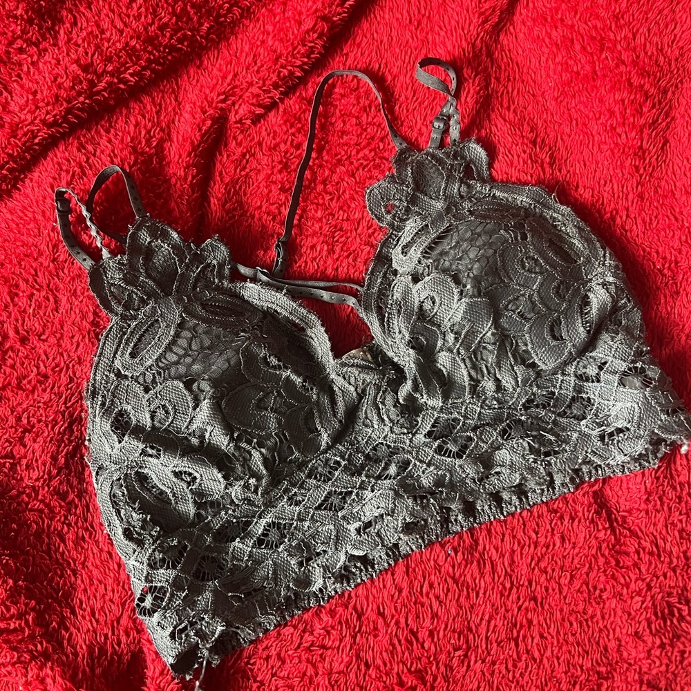Altar'd State Black Lace Bra